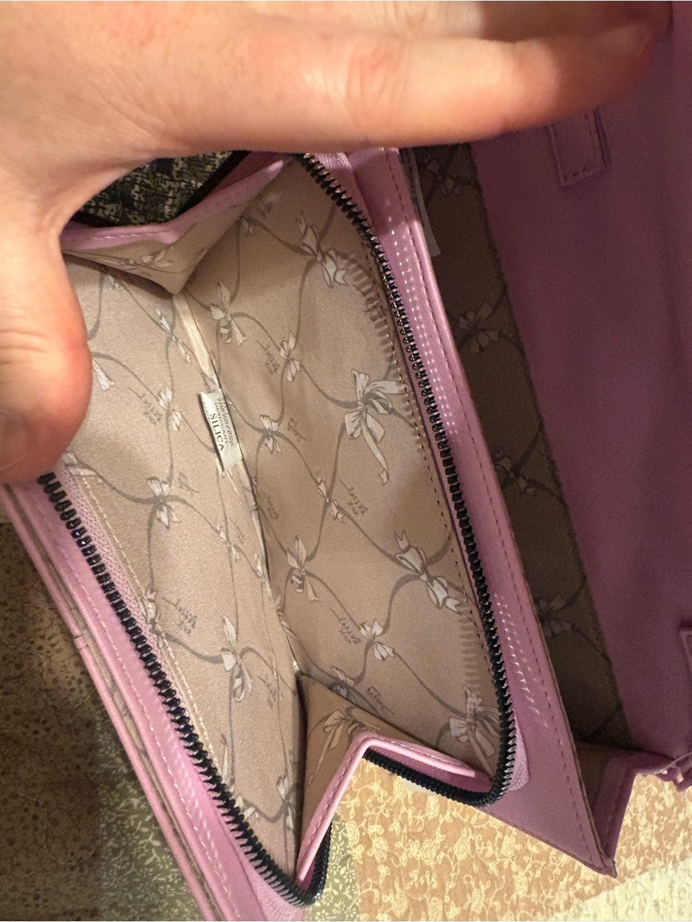 Purple Quilted Heart Crossbody Bag - Women - Picture 6 of 6